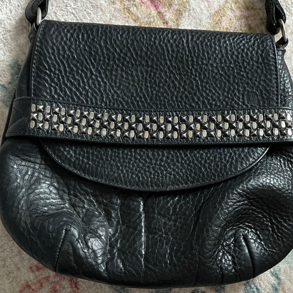 Chic Black Crossbody Bag with Studded Detail - Picture 2 of 7